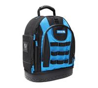 Högert Technik, Mochila resistente con organizador extraíble, poliéster 600D, sistema de bolsillo extensivo, 8 bolsillos abiertos, negro, azul