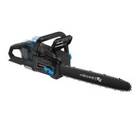 HÖGERT TECHNIK - Motosierra a batería 2x18V sin escobillas, motosierra inalámbrica de 14 pulgadas, motosierra eléctrica para madera, leña y trabajos de jardín, sierra a batería OneAccuSystem