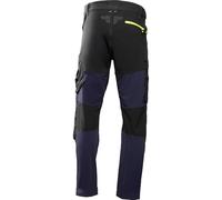 Högert Technik Pantalón de Trabajo Hombre 4-Way Stretch con Refuerzo Cordura, Cremallera YKK, Repelente al Agua, Pantalón de Protección Elástico Plum Ropa de Trabajo Azul Marino, XL (54)