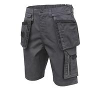 Högert Technik - Pantalones Cortos de Trabajo para Hombre Gris Oscuro XL | EN ISO 13688