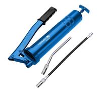HÖGERT TECHNIK Pistola de engrase 8000 PSI, manual 400 g, con palanca y tubo de presión, dosificación precisa, manguera para lubricación sencilla