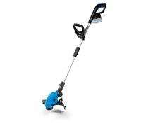 HÖGERT TECHNIK Recortadora de Césped a Batería 18V OneAccuSystem, motoguadaña inalámbrica para Cuidado del jardín, cortadora para Recortar y bordear, para césped, senderos y parterres, sin batería