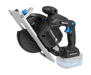 HÖGERT TECHNIK Sierra circular a batería 18V, motor sin escobillas, inalámbrica, 0-5000 RPM, disco 165 mm, ajustes sin herramientas, LED, sin batería, protector de aluminio, ideal para madera y tablas