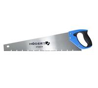 Högert Technik - Sierra de mano 400 mm - 7 TPI, 48-50 HRC - Sierra numérica manual para cortar madera, tableros de partículas y otros materiales a base de madera - Sierra