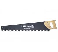 HÖGERT TECHNIK Sierra de mano para hormigón celular 600 mm 34 TPI - Sierra para bloques de hormigón celular, dientes de metal duro TCT endurecidos, afilado trilateral, mango de madera