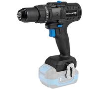 HÖGERT TECHNIK Taladro percutor a batería sin escobillas 18V, 100 Nm de par, portabrocas 13 mm, 23 ajustes de par, iluminación LED, sin batería, engranaje metálico