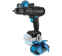 HÖGERT TECHNIK Taladro percutor a batería sin escobillas 18V, 80 Nm de par, portabrocas 13 mm, 21+1 niveles de par, iluminación LED, engranaje metálico + PROMO batería 2,0 Ah