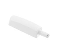 HÖGERT TECHNIK Tope para muebles corto blanco con tope de goma, adaptador Push to Open, silencioso, apertura frontal, amortiguador para armario de cocina