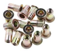 HÖGERT TECHNIK Tuercas de remache M3, tuercas ciegas de acero de aluminio, inserto de rosca de cabeza plana para metal, estable e inoxidable, para industria y artesanía