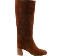 HÖGL Botas Altas para Mujer Jess hasta la Rodilla, ranuradas, 37 EU X-Ancho, marrón, 37 EU X-Ancho