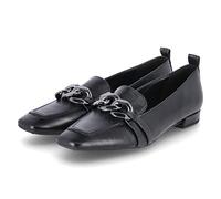 HÖGL Glow, Mocasín Penny Mujer, Negro, 37 EU X-Ancho