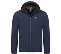 Höhenhorn Alpberg - Chaqueta softshell ligera para hombre, chaqueta de ocio al aire libre, chaqueta de transición, Azul Oscuro, M
