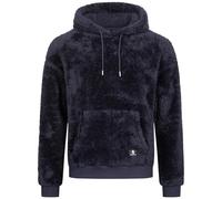 Höhenhorn Bärg Sudadera con Capucha de Forro Polar Teddy para Hombre Hoodie Pullover Sweatshirt, azul oscuro, 4XL