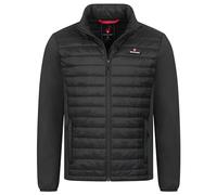 Höhenhorn Kaprun Chaqueta híbrida para hombre, acolchada, chaqueta deportiva Softshell, Negro , M