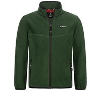 Höhenhorn Leggon - Chaqueta polar para niños y niñas, con cremallera completa, para actividades al aire libre, verde/negro, 164