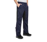 Höhenhorn Pluvia - Pantalones de lluvia para hombre, impermeables, pantalones de exterior transpirables con bolsa de transporte, Azul Oscuro, XXL