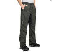 Höhenhorn Pluvia - Pantalones de lluvia para hombre, impermeables, transpirables, pantalones de exterior con bolsa de transporte, Verde, XL