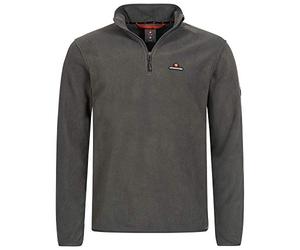 Höhenhorn Skyja Sudadera de invierno de forro polar para hombre, sudadera cálida con media cremallera, gris, XXXL