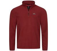 Höhenhorn Skyja - Sudadera de invierno y otoño de microfibra polar para hombre con cremallera media, rojo, XXL