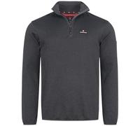 Höhenhorn Swissfels Sudadera de forro polar para hombre con cremallera 1/4, gris oscuro, XL