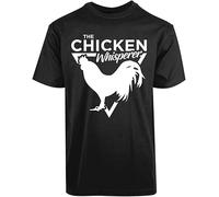 Hoek The Chicken Whisperer Men's Shirt Hen Foodie Funny Bird Lover Unique Top tee(Large)