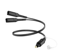 Hoembpn 0.3m Cable Divisor de Audio óptico Digital 1 en 2 Salidas,Adaptador de Toslink Digital Fiber 1 Macho a 2 Hembras para Cine en Casa, TV, Barra de Sonido, Reproductor de DVD
