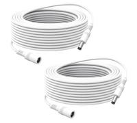 Hoembpn 2Pcs 5m Cable de Extensión de Alimentación Enchufe DC 5.5mmx2.1mm Macho a Hembra Extensor Adaptador Corriente 5V/6V/9V/12V/24V (MAX 3A) para Cámara de Seguridad CCTV,DVR/NVR, Router,Impresora
