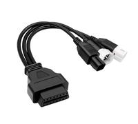 Hoembpn 3 4 6 Pin OBD2 Cable de Diagnóstico Motocicleta Sistemas de Diagnóstico del Motor OBD II Herramienta Lector de Código de Falla a Adaptador de 16 Pines, Compatible Solo con Motocicleta