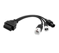 Hoembpn OBD2 Cable de diagnóstico de 16 pines a 3/4/6 pines, cable adaptador compatible con Honda, Yamaha, Suzuki, KTM (30 cm)
