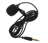 Hoement 1 Micrófono de Solapa Condensador Omnidireccional Reducción de Ruido y Cable de 1,5 M para Podcast Profesional y Grabación en Interiores y Exteriores