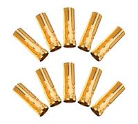 Hoement 10 Fundas de Base de Lámpara E14 de Hierro Dorado para Candelabros Estilo Europeo, Accesorios DIY Iluminación Hogar