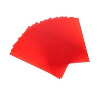 Hoement 10 Láminas de Filtro de Color Rojo en PVC, Alta Transmisión de Luz y Corrección Cromática para Fotografía y Luces de Estudio