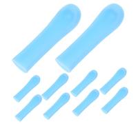 Hoement 10 Piezas Cuchara De Silicona Oídos Fundas Prácticas y Visibles Fundas Reemplazables Para Cucharas De Oído Cubierta Para Limpiador De Cerumen Para Eliminación De Cera