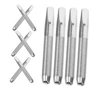 Hoement 10 Piezas De Herramientas Para Afinación De Piano, Clavijas De Cuerda De Metal Plateadas, Kit Para Reparación y Ajuste Preciso Del Teclado, Accesorio Profesional Para Mantenimiento De Pianos