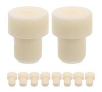 Hoement 10 piezas Tapones para Botellas de Vino Rojo de Goma Reutilizables Tapas Aromáticas Selladores para Botellas Mini Tapones de Vidrio para Hogar Oficina Spa