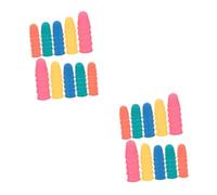 Hoement 100piezas De Dedos De Goma Antideslizantes Para Dinero y Clasificar Aleatorios Material De Goma Resistente