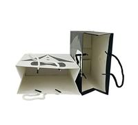 Hoement 10piezas Chic Paper Handbag Souvenir Bags for Festival Party Birthday and Wedding