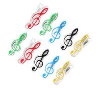 Hoement 10piezas Clips De Partitura Musical Sujetadores De Libros Para Notas Musicales Prácticos y Duraderos Para Estudiantes y Músicos