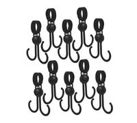 Hoement 10piezas Gancho De Carga Doble Gancho Para Colgar Bolsas Ganchos Para Cochecito Gancho Para Carrito De Uso Supermercado Para Cochecito Colgador Multiusos Para Para Bolsas De