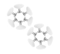 Hoement 12 piezas Pulsador de Botón para Inodoro Forma de Corazón Herramienta de Presión para Tanque Diseño Seguro para Uñas Largas Accesorio Decorativo Blanco para Baño
