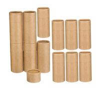 Hoement 12 Tubos Redondos de Papel Kraft para Almacenar Aceites Esenciales, Tarros Portátiles Vacíos para Incienso y Pequeños Objetos, Diseño Minimalista y Elegante para Obsequio