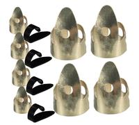 Hoement 12piezas Puntas De Dedos Para Púas De Guitarra Accesorios De Instrumentos De Cuerda Para Tocar La Guitarra Eléctrica