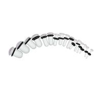 Hoement 16 Piezas Set de Tapones para Oídos de Vidrio Sólido en Forma de Hongo, Hipoalergénicos y Versátiles para Uso Diario y Amantes del Piercing, Tamaños de 1.6mm a 10mm