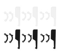 Hoement 18 Piezas Moldeador de Nariz Invisible Ajustable S/m/l en Negro y Blanco, Clips Elevadores Nasales para Enderezar y Levantar el Puente Nasal, Herramienta Cómoda y Discreta
