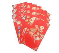 Hoement 18 Piezas Sobres Rojos Año Chino Año Serpiente Bolsas de Dinero para Festival Primavera Paquetes Rojos Duraderos y Espaciosos para Regalos Familiares y Negocios