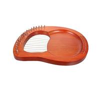 Hoement 1juego Cuerdas De Arpa Lyra De Madera Instrumento Musical Portátil Para Principiantes y Color Madera Natural Incluye Púas Extras