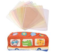 Hoement 1juego Juguetes De Caja De Para Bebés Juguete Sensorial Para Ejercicio De Dedos Para Infantes Pañuelos De Material Lavable y