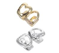 Hoement 2 Adornos para Cosplay Joyería De Hip Hop Dijes para Dientes Clip para Dientes Accesorios De Disfraz De Rapero Falso Joyería para Hombres