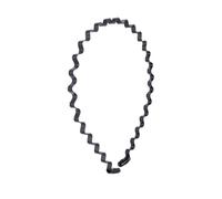 Hoement 2 Diademas Onduladas para Hombre sin Presión, de Plástico Negro, Accesorios Cabello Ideales para Hacer Deporte o Tratamientos Faciales