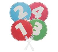 Hoement 2 paletas de votación, tarjetas de números, tablero de respuestas, plástico, actividades de aula, para maestros y alumnos, aprendizaje interactivo